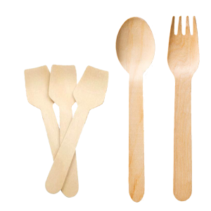 Disposable Wooden Cutlery (100 pcs)