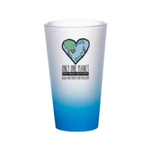 17oz Reusable Glass Tumbler - Custom Logo
