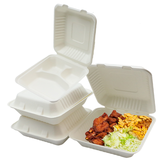 B0253 – 1300ml 3 Compartment Clamshell