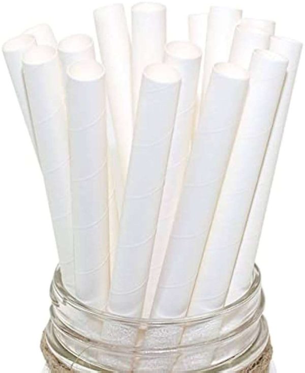 4 Ply Paper Straws - 3 Diameters/2 colors/wrapped or unwrapped (500pcs) - Image 5