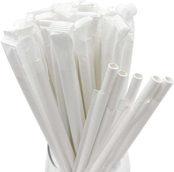 4 Ply Paper Straws - 3 Diameters/2 colors/wrapped or unwrapped (500pcs) - Image 6