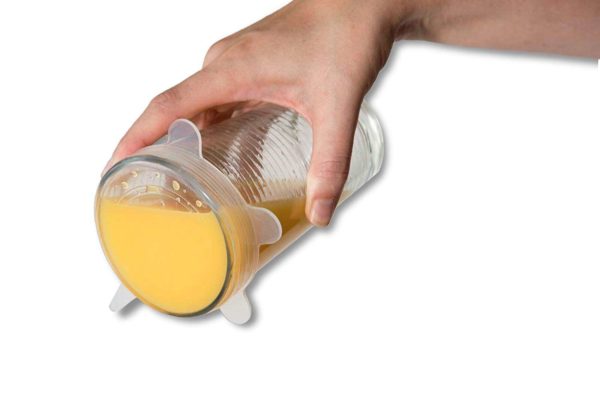 Silicone Stretch Lids, Set of 6 - Clear colour - Image 6
