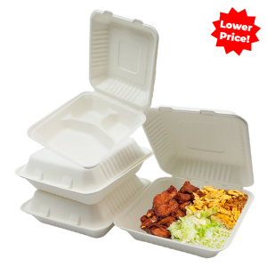 B0253 - 1300ml 3 Compartment Clamshell